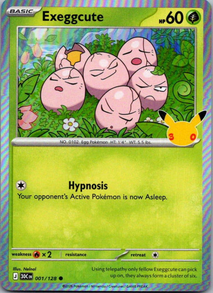 Exeggcute — scan front