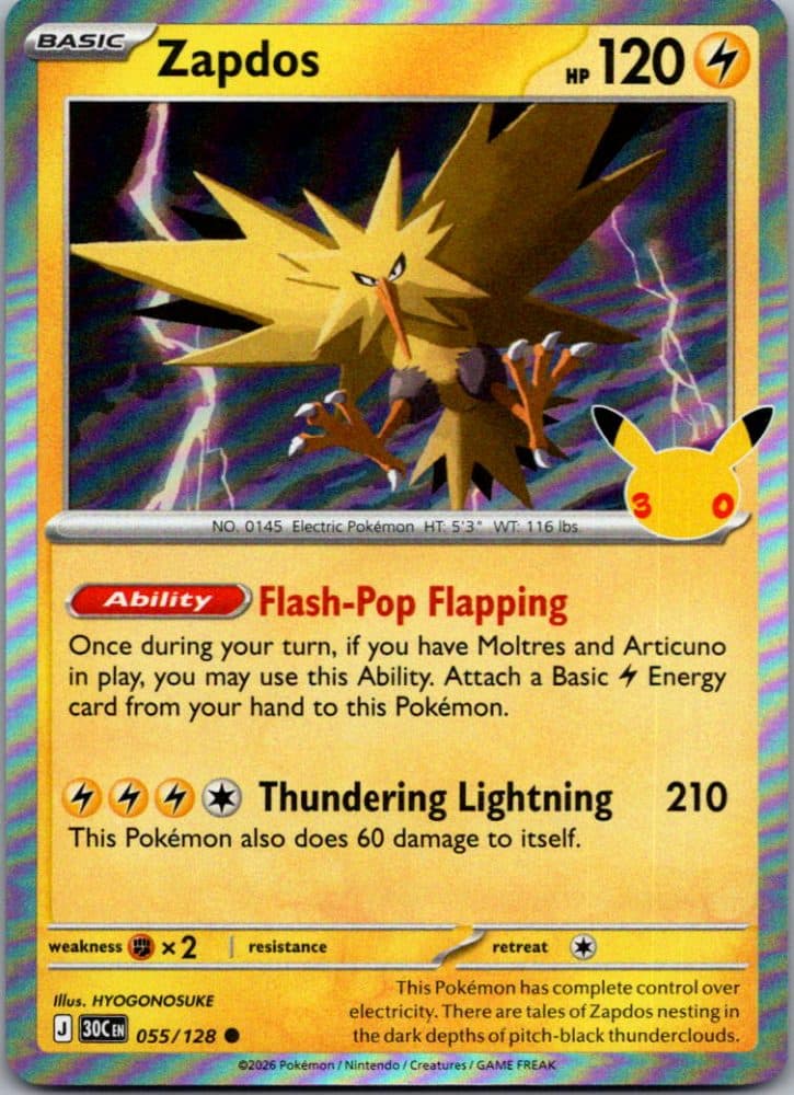 Zapdos — scan front