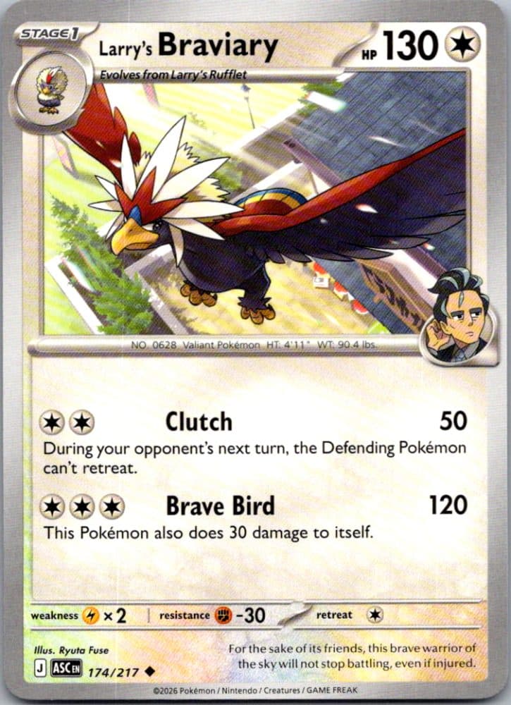 Larry's Braviary — scan front