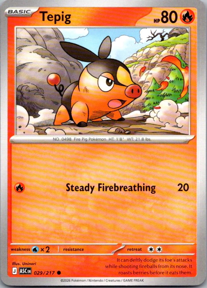 Tepig — scan front