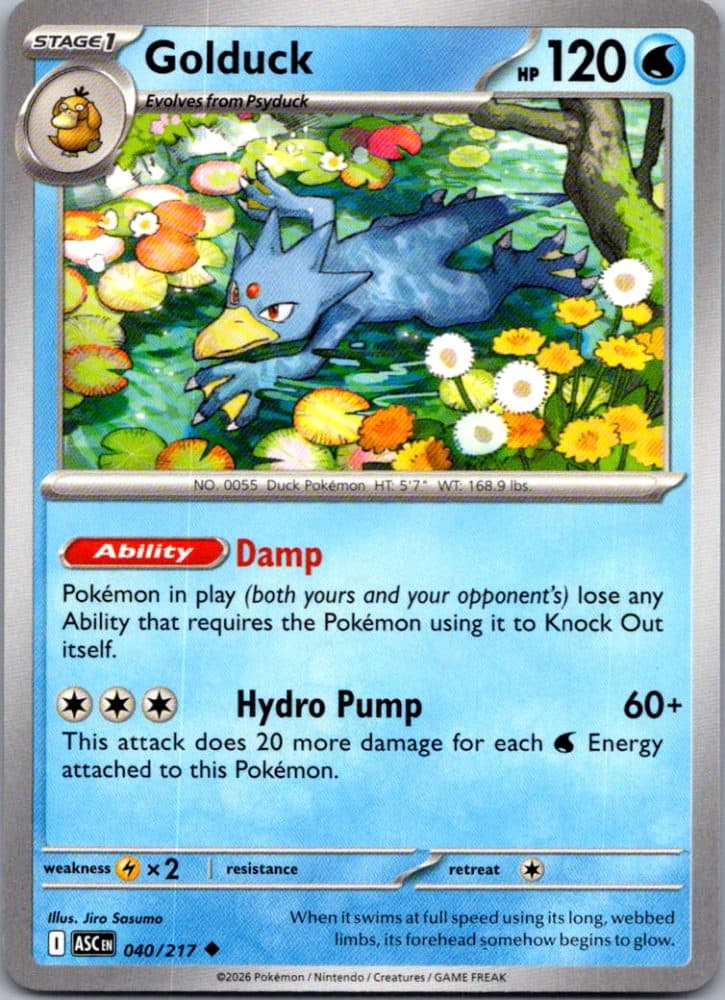 Golduck — scan front
