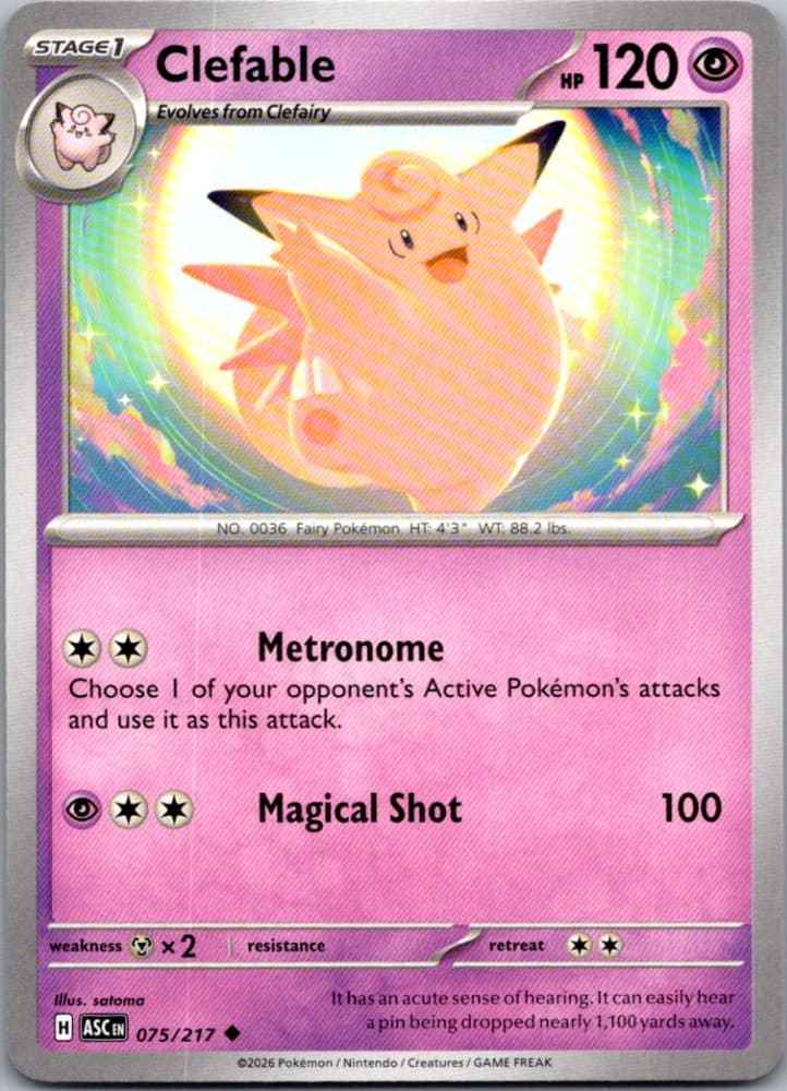 Clefable — scan front