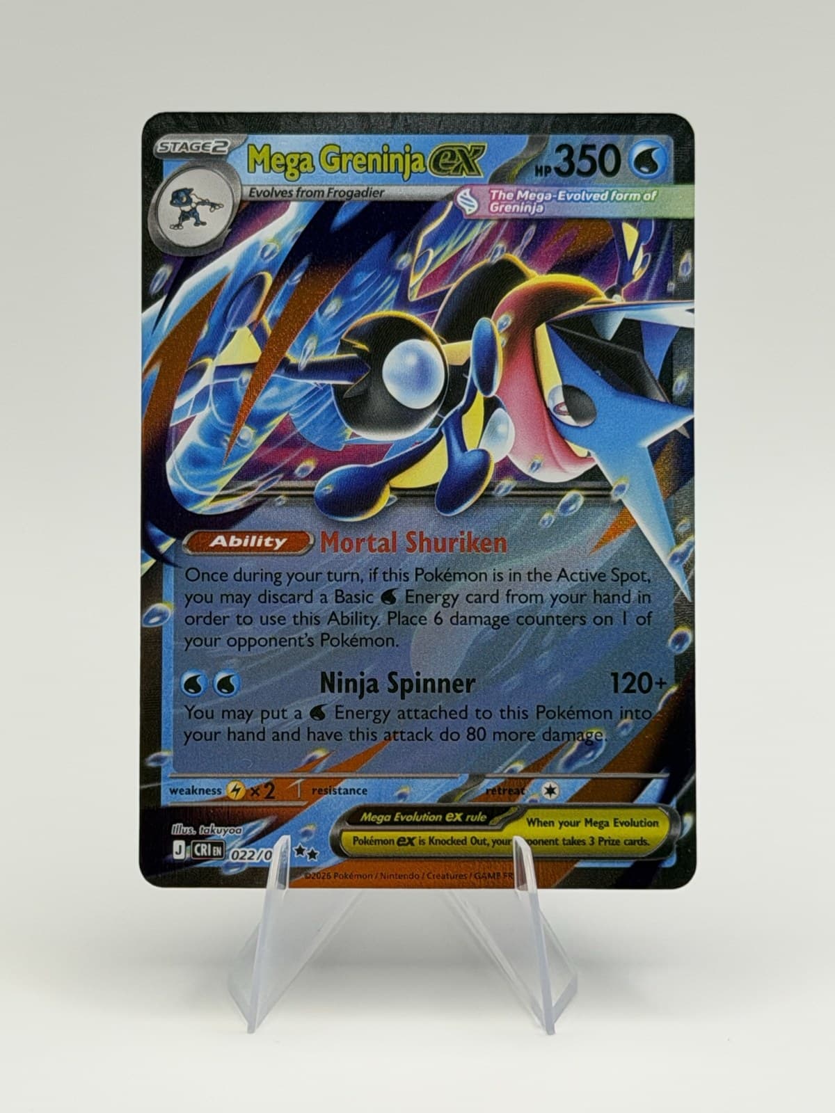 Mega Greninja ex — studio front
