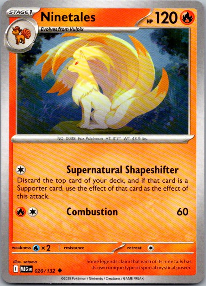 Ninetales — scan front