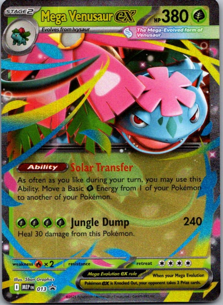 Mega Venusaur ex — scan front