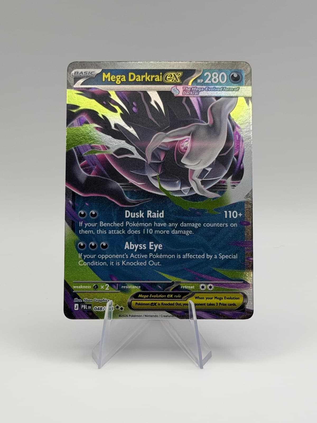 Mega Darkrai ex — studio front