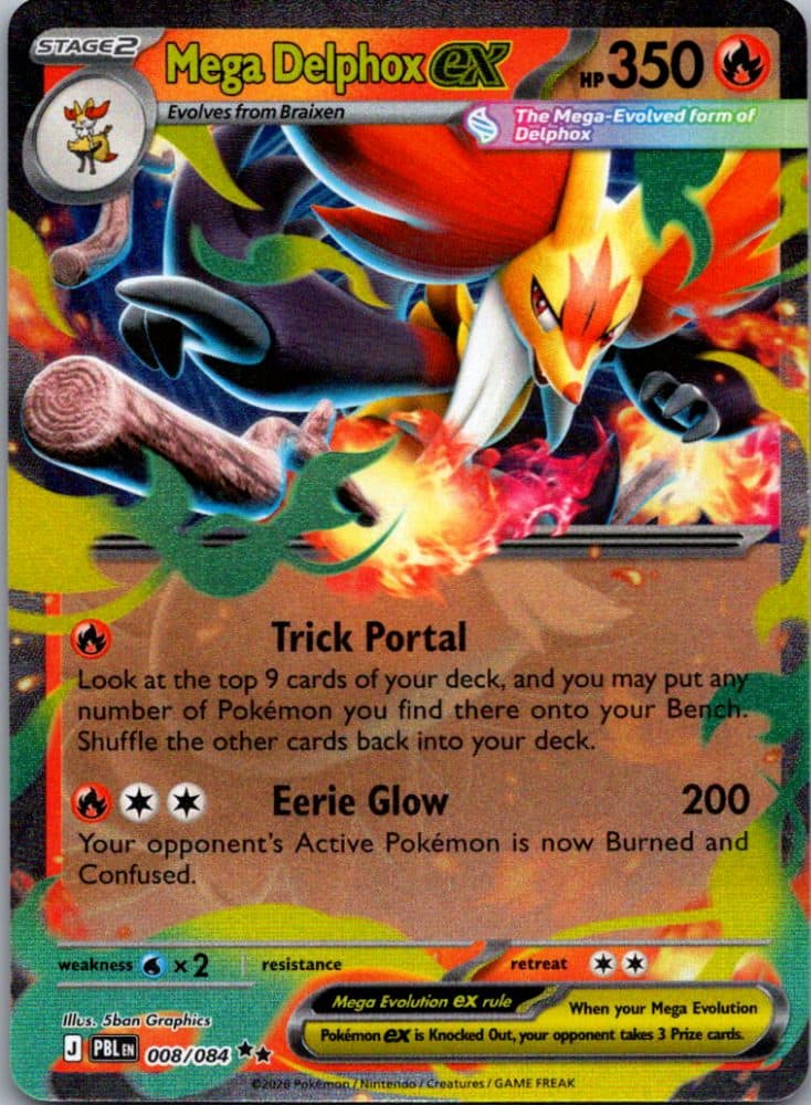 Mega Delphox ex — scan front