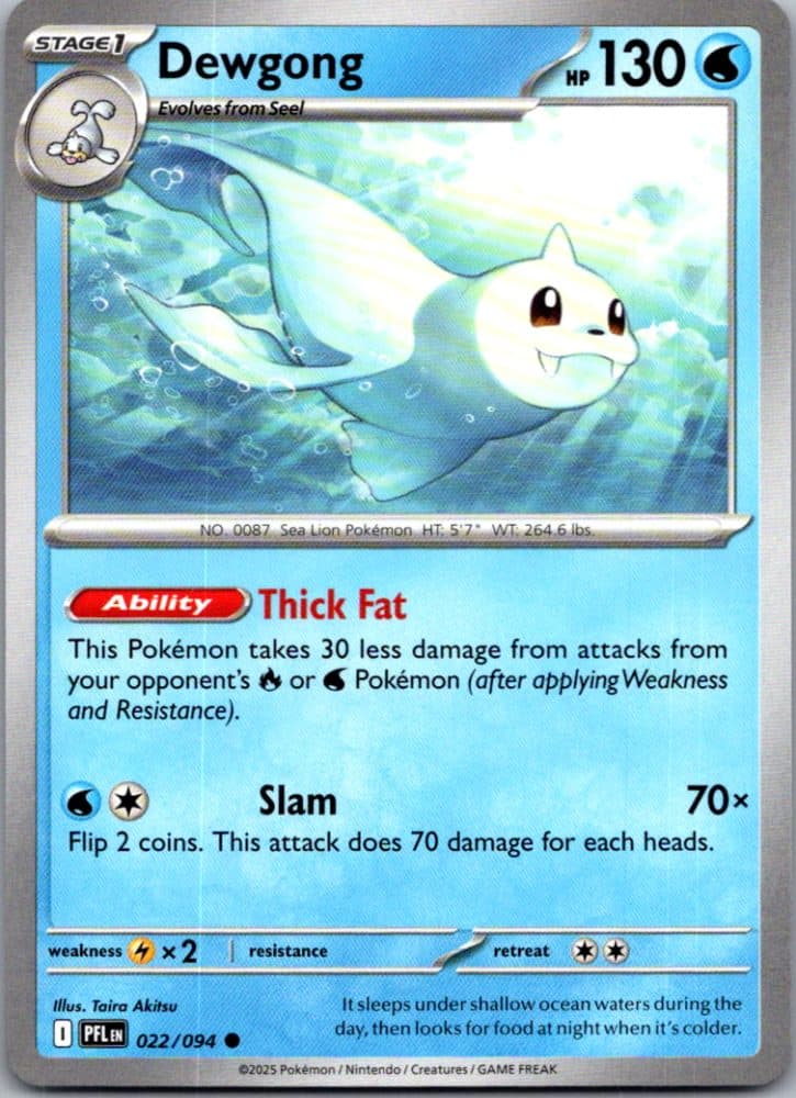 Dewgong — scan front