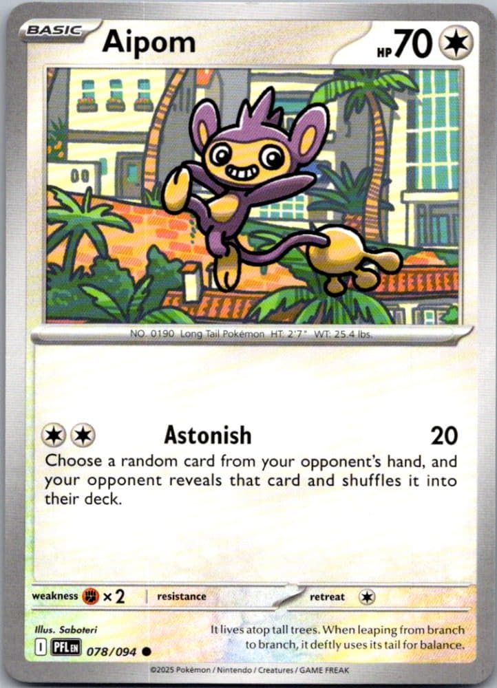 Aipom — scan front