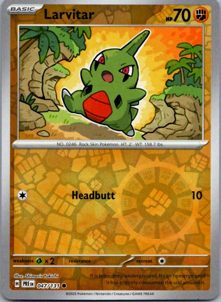 Larvitar — scan front