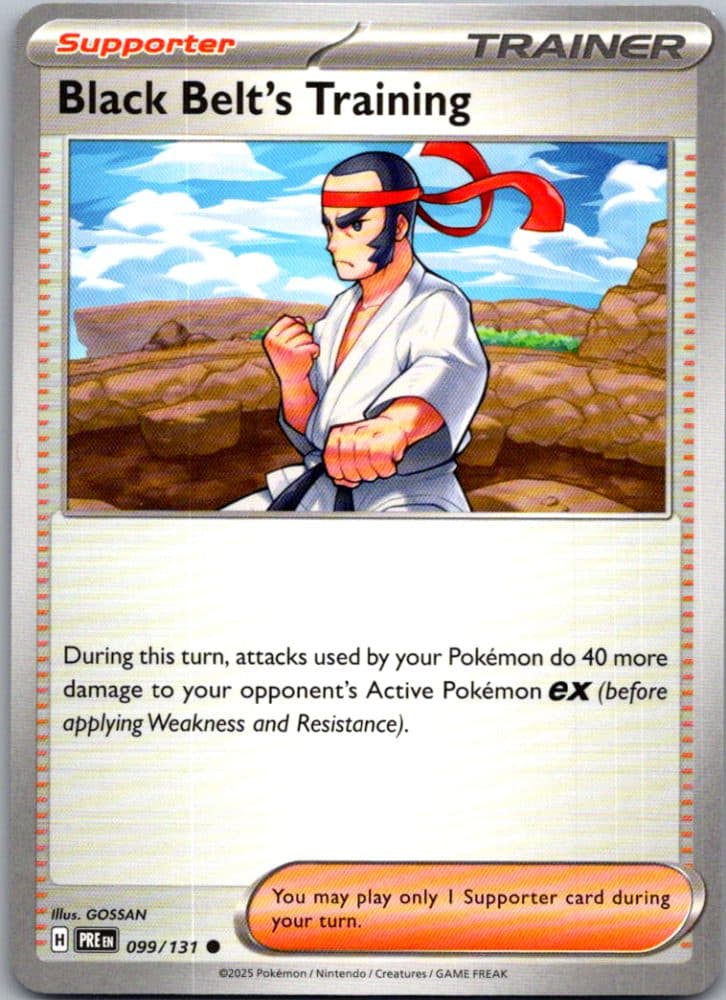 Black Belt's Training — scan front