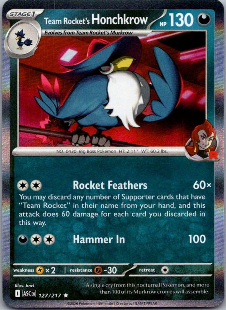 Team Rocket's Honchkrow